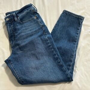 Old Navy OG Straight High Rise Jeans Medium Wash Blue Size 6